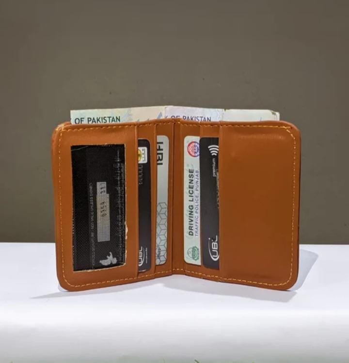 Men's Premium Leather Bi-Fold Wallet | Slim Card Holder with Cash Compartments | MultiColor - Black
