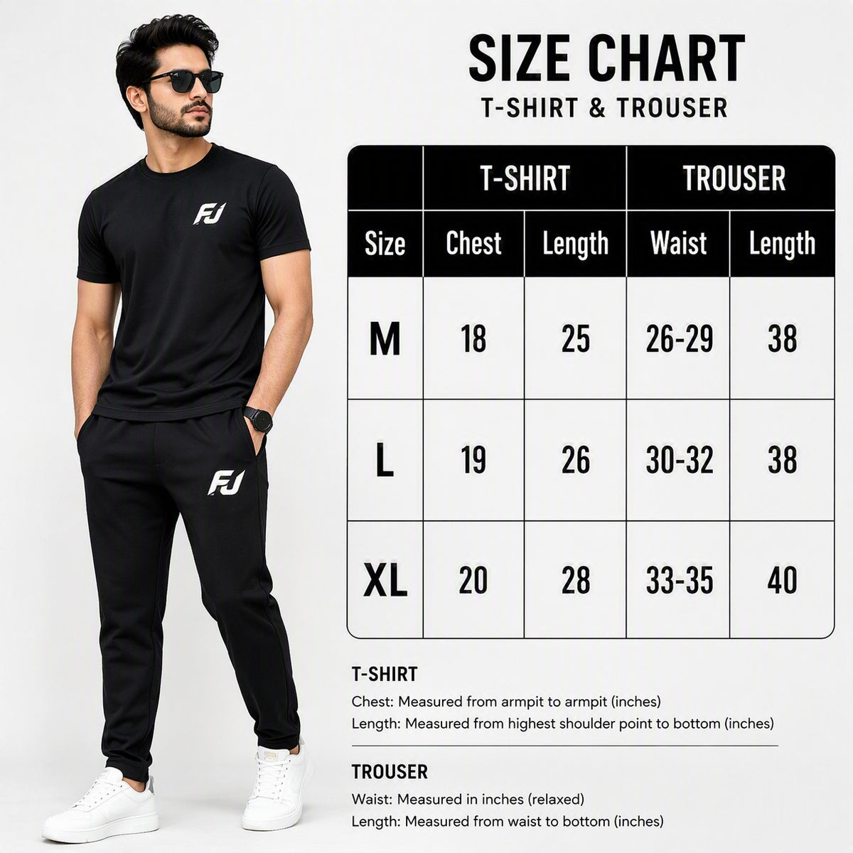 Premium Micro Men’s Tracksuit Emnem Print – Comfortable Sportswear | Gym & Workout Suit - Black, L