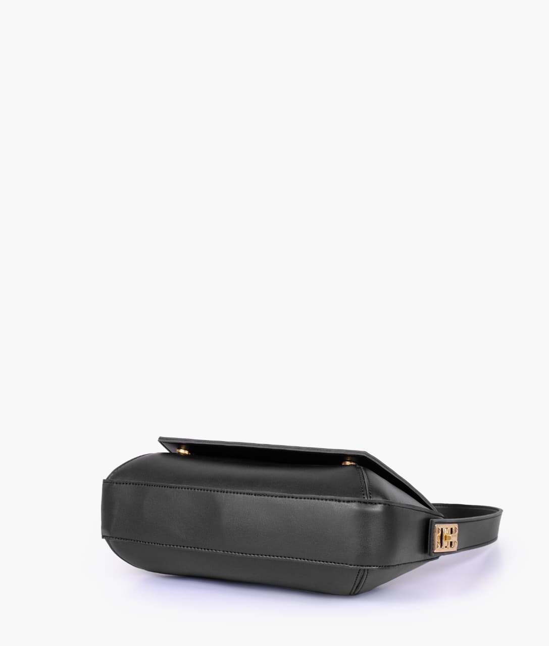 Elegant Flap Shoulder Purse - Black