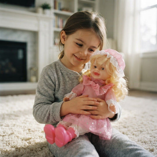 Lovely Princess Doll For Kids With Premium Lace And Frill Dress Soft Fabric And Durable Kid-Friendly Design For Birthdays Holidays And Special Occasions