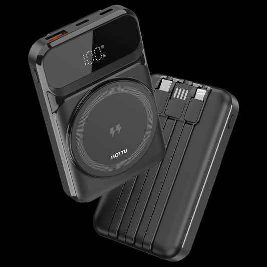 HOTTU HT37 Magnetic 10000mAh Magnetic Wireless Power Bank Portable Fast Charger