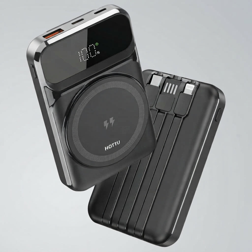 HOTTU HT37 Magnetic 10000mAh Magnetic Wireless Power Bank Portable Fast Charger