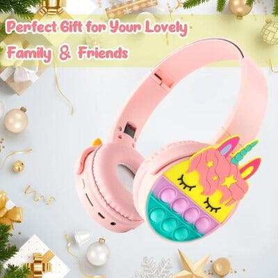 Unicorn Cute Pop-It Headphones | Random Color