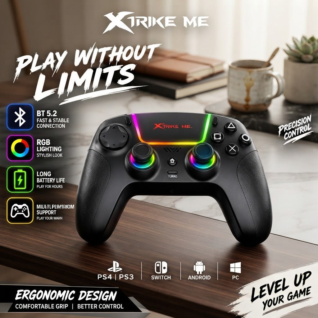 Xtrike Me GP-53 Wireless BT 5.2 Gaming Controller