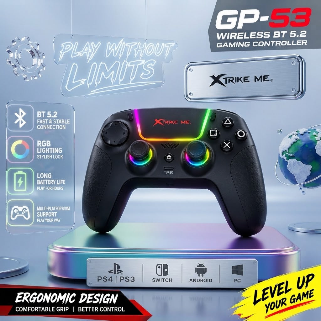 Xtrike Me GP-53 Wireless BT 5.2 Gaming Controller