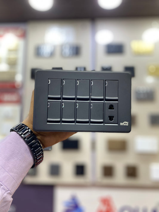 WIND Charcoal Grey Switch Board