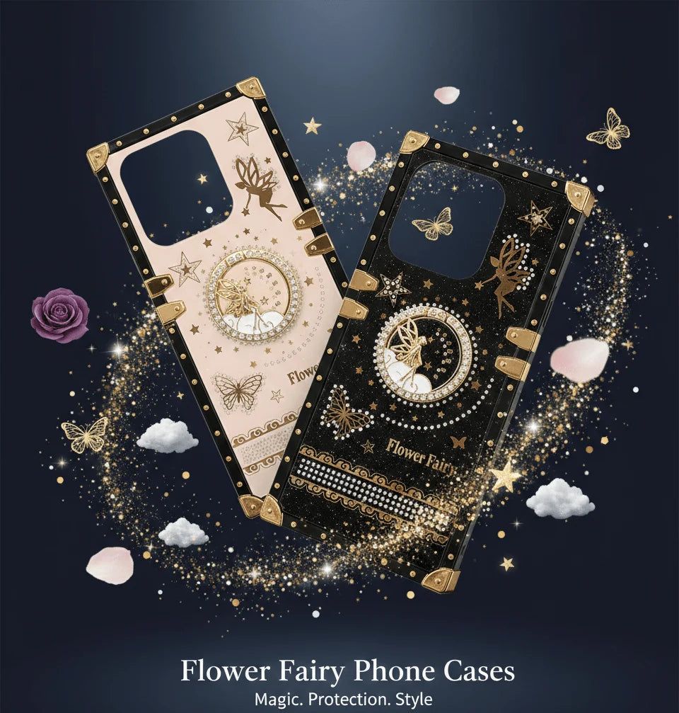 Flower Fairy Rhinestone Case