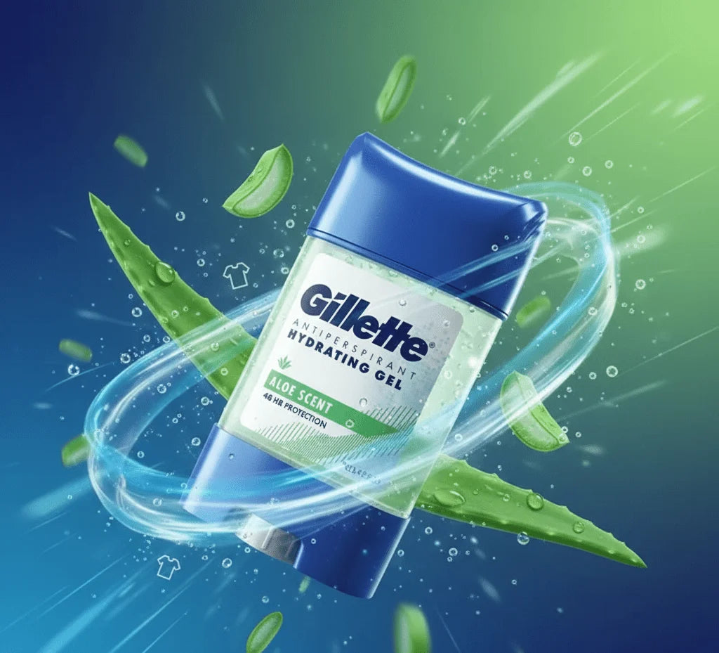 Gillette Antiperspirant Hydrating Gel Stick