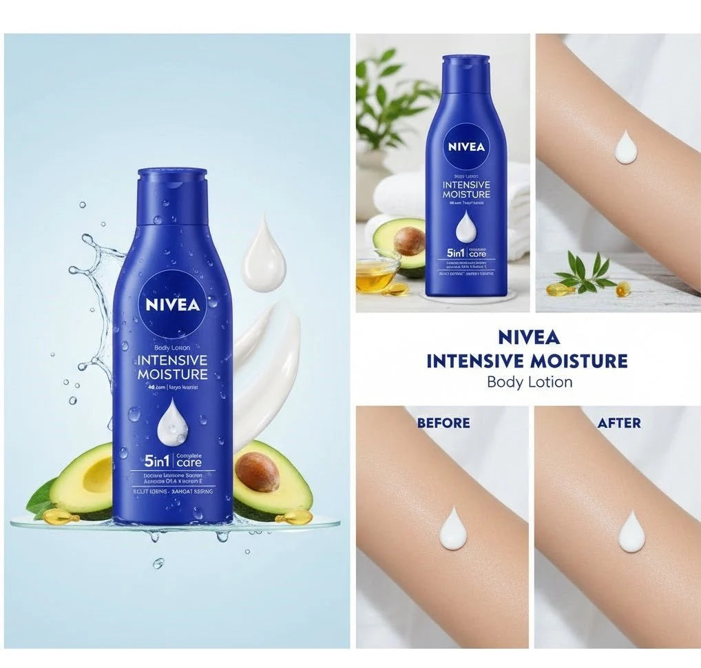 NIVEA - Body Lotion Intensive Moisture 5-in-1 Complete Care (48h)