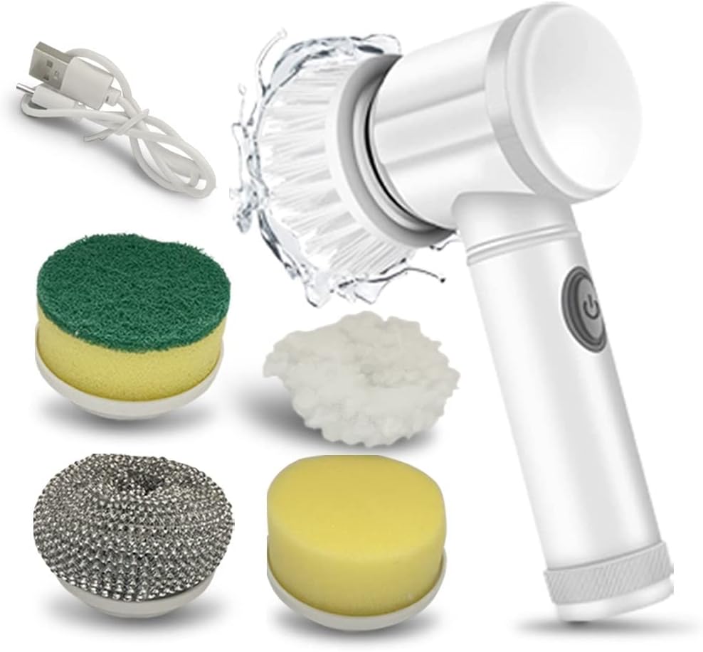 Magic Brush Wireless Battery Cleaning Brush Bathtub Tile Professional Cleaning Brush Rechargeable