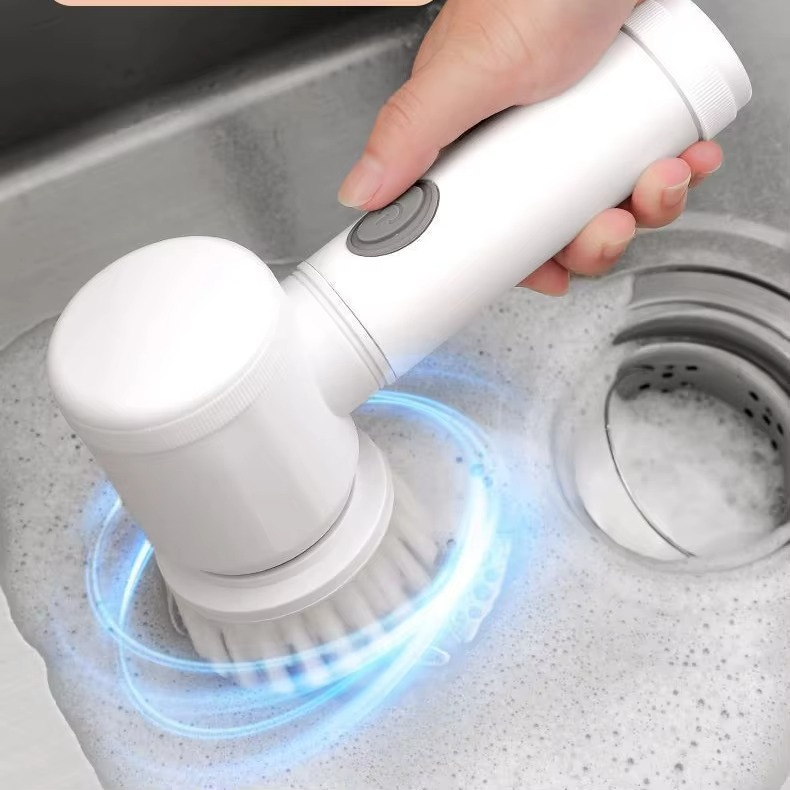Magic Brush Wireless Battery Cleaning Brush Bathtub Tile Professional Cleaning Brush Rechargeable