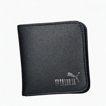 Men's Premium Leather Bi-Fold Wallet | Slim Card Holder with Cash Compartments | MultiColor - Black