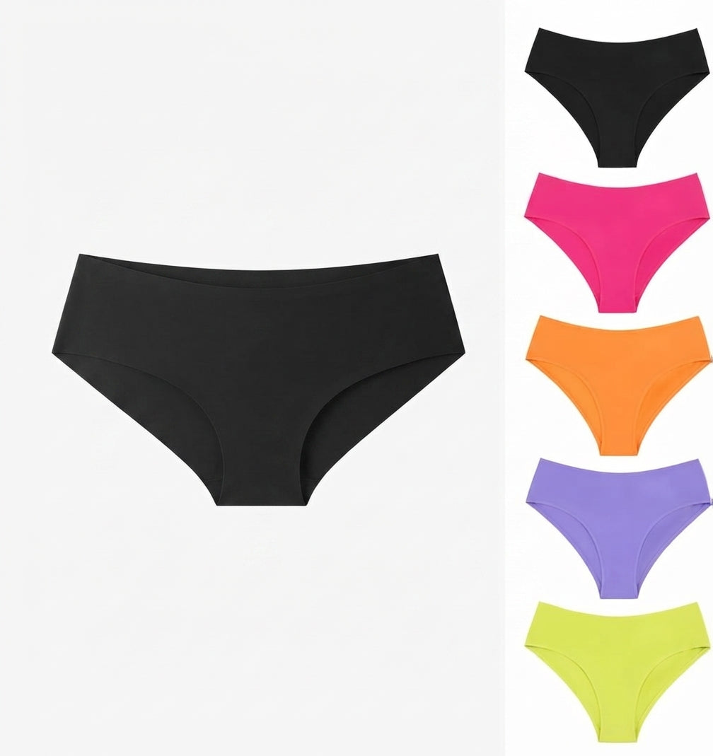 Pack Of 3 Girl Briefs Women's Panties Cotton Underwear - Apparel Product Designed For Wear And Daily Undergarment Routine (Random Color) - 2XL
