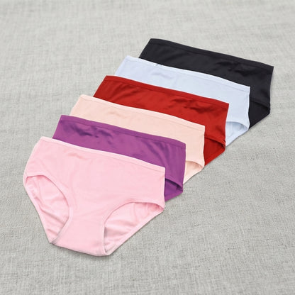 Pack Of 3 Girl Briefs Women's Panties Cotton Underwear - Apparel Product Designed For Wear And Daily Undergarment Routine (Random Color) - 2XL