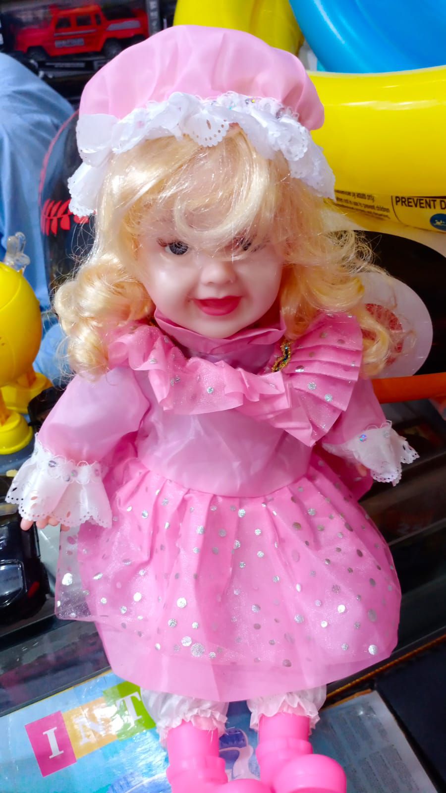 Lovely Princess Doll For Kids With Premium Lace And Frill Dress Soft Fabric And Durable Kid-Friendly Design For Birthdays Holidays And Special Occasions