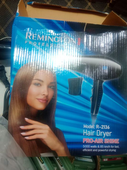 Professional 5000W Heavy Duty Hair Dryer - Model R-2136 Pro-Air Shine - High Speed Fast Drying Blower with Concentrator Nozzle