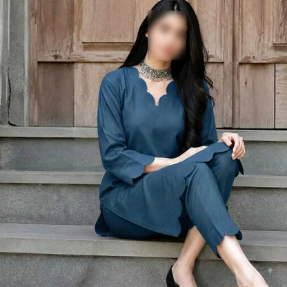 Unstitched 2 Piece Cotton Silk Suit - Apparel Product Designed For Outfit Purpose And Daily Styling Routine - Black