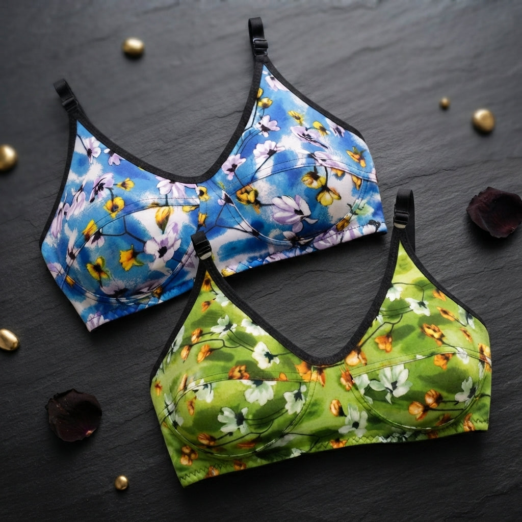 Women’s Non Padded Lycra Malai Bra Soft Comfortable Everyday Wear Durable Stretchable Fabric Practical Choice For Ladies - 32
