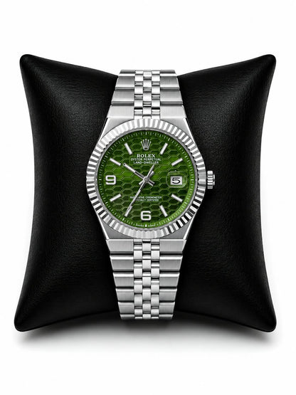 Rolex Style Semi-Automatic Jubilee Watch - Blue