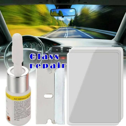 Windshield Crack Repair Toolkit | Car Windshield Glass Repair Kit for Small Chips and Cracks Random Color