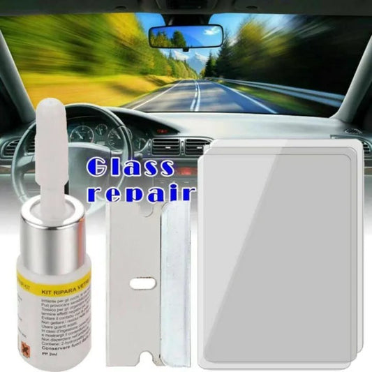 Windshield Crack Repair Toolkit | Car Windshield Glass Repair Kit for Small Chips and Cracks Random Color