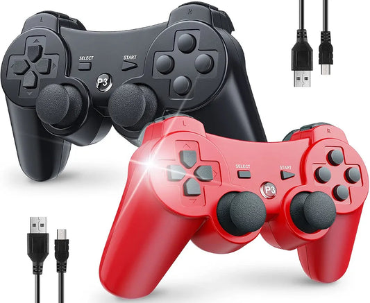 Sony PS3/PS4/PS5 DualShock Wireless Gaming Controller – Ultimate Gamepad with Powerful Vibration, Dual Analog Sticks, Responsive Buttons & Ergonomic Grip (Random Color)