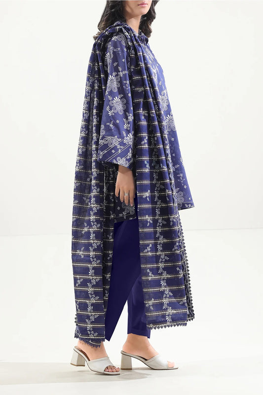 Saya Unstitched Printed Lawn 3 Piece - Apparel Accessory Designed For Fashion Styling And Daily Wardrobe Routine