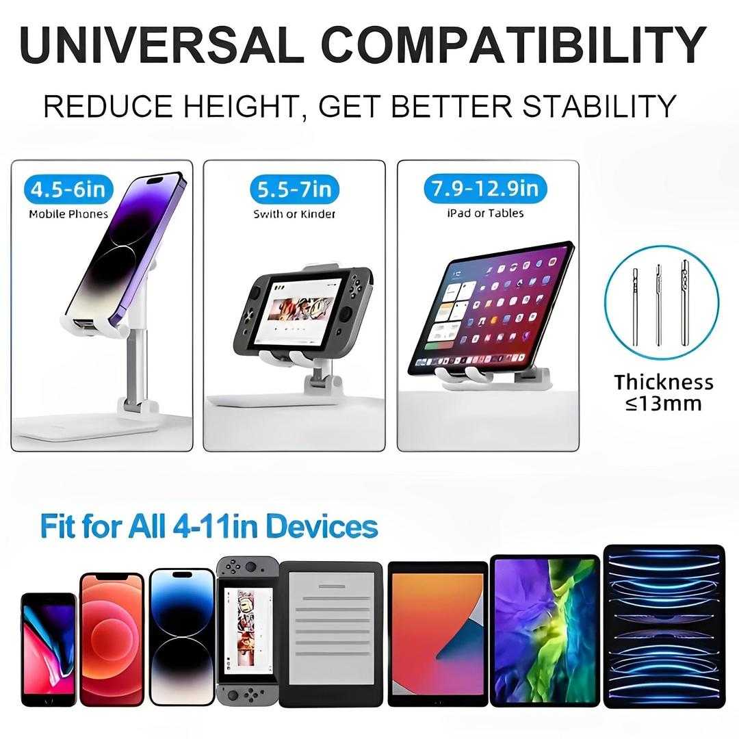 Foldable Mobile Phone & Tablet Stand Holder