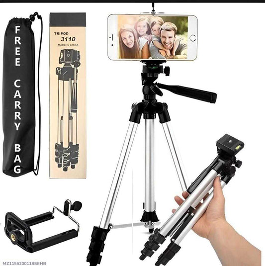 3.5ft Adjustable Tripod Stand for Mobile & Camera with Carrying Bag