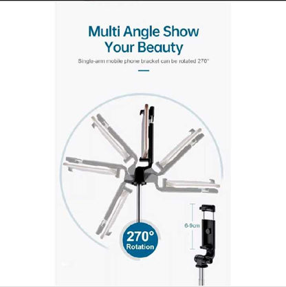 Adjustable Selfie Stick with Tripod Stand & Wireless Bluetooth Remote