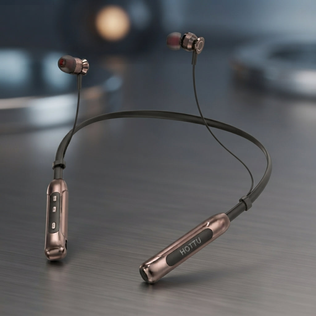 HOTTU NB12 Bass Xtreme Wireless Bluetooth Neckband - 70 Hours