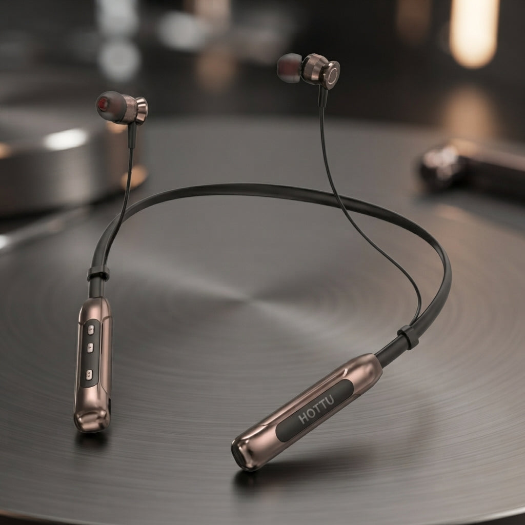 HOTTU NB12 Bass Xtreme Wireless Bluetooth Neckband - 70 Hours