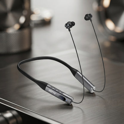 HOTTU NB05 Metalix Wireless Neckband – Bluetooth 5.3, 40H Playtime & Hi-Fi Sound