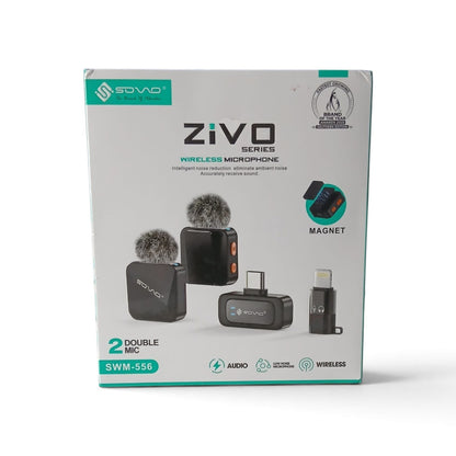 SOVO ZIVO SWM-556 Dual Wireless Microphone Audio Recording System