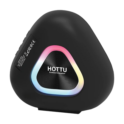 HOTTU BS03 Portable Bluetooth Speaker – RGB Lights, IPX6 Waterproof & 6 Hours Playtime
