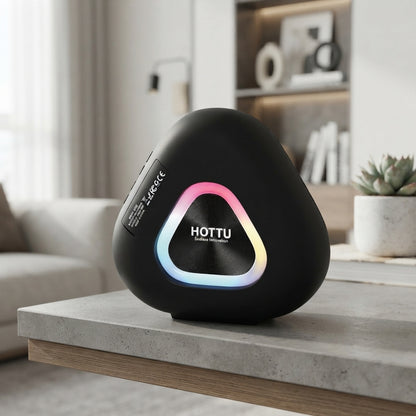 HOTTU BS03 Portable Bluetooth Speaker – RGB Lights, IPX6 Waterproof & 6 Hours Playtime