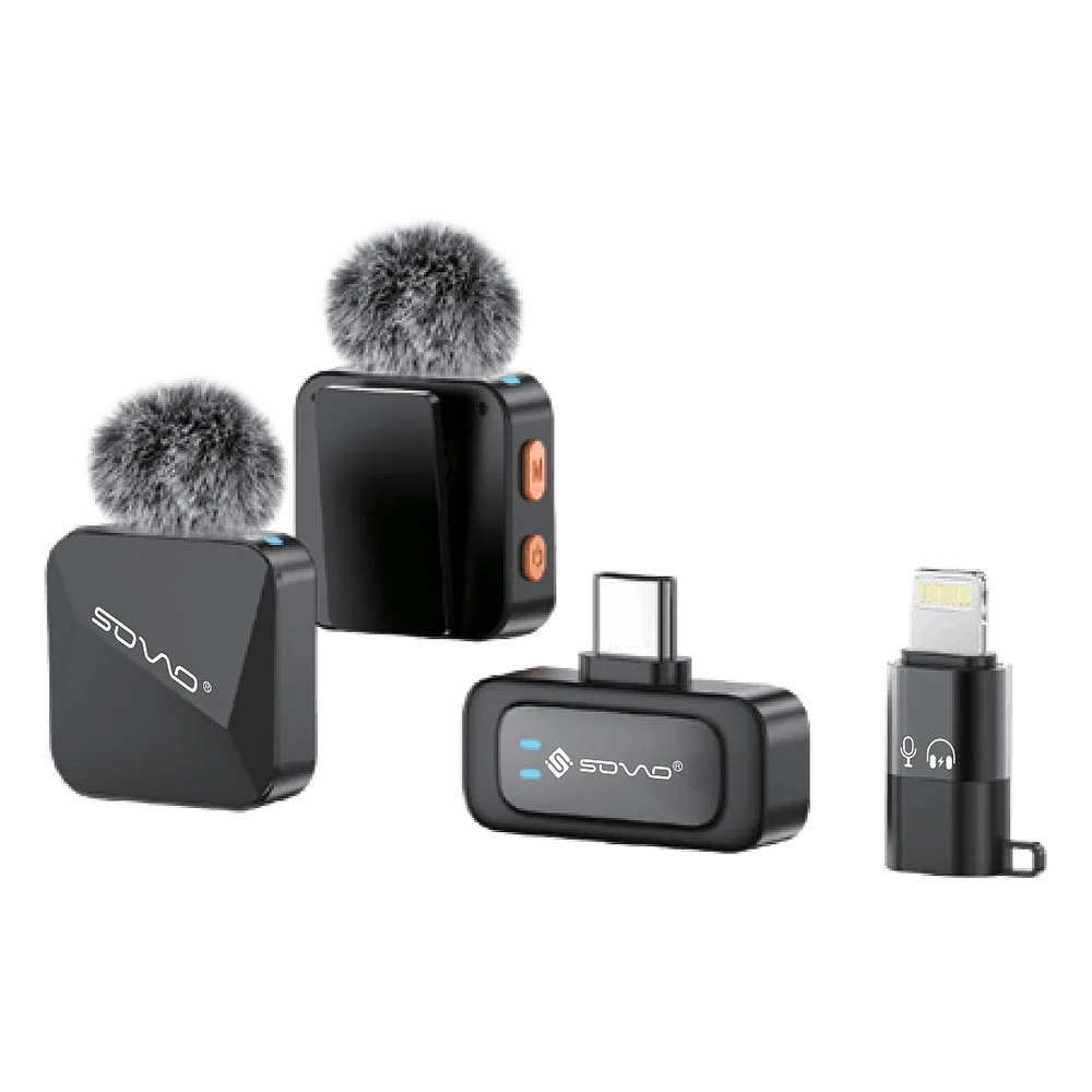 SOVO ZIVO SWM-556 Dual Wireless Microphone Audio Recording System