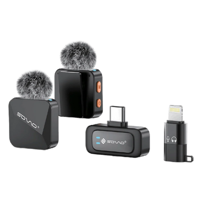 SOVO ZIVO SWM-556 Dual Wireless Microphone Audio Recording System