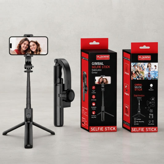 PLOKAMA P66 Gimbal Selfie Stick Three In One Stabilizer And Tripod Stand