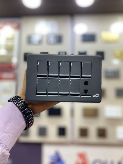 WIND Charcoal Grey Switch Board