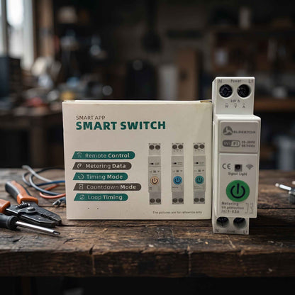 Smart Wi-Fi Circuit Breaker (1A–63A) – Remote Power Switch with Real-Time Energy Metering