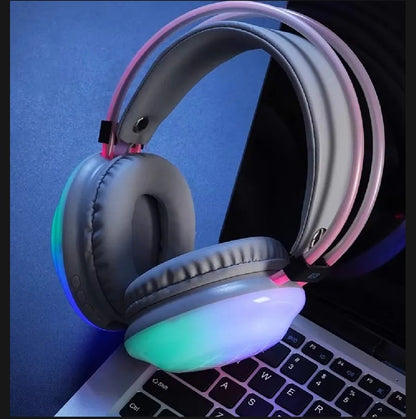 Glowing LED RGB Wireless Bluetooth Headphones | Random Color