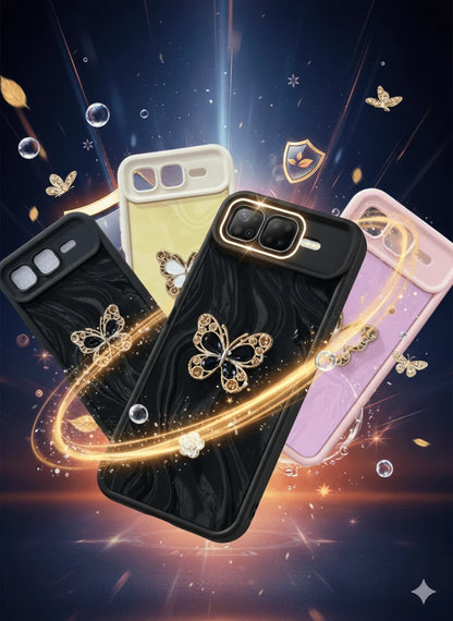 ElegantGlow Butterfly Back Case