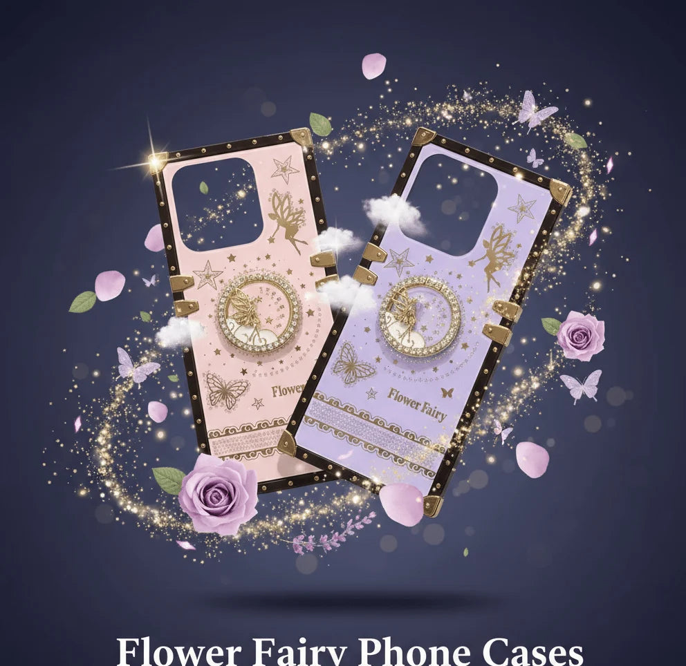 Flower Fairy Rhinestone Case