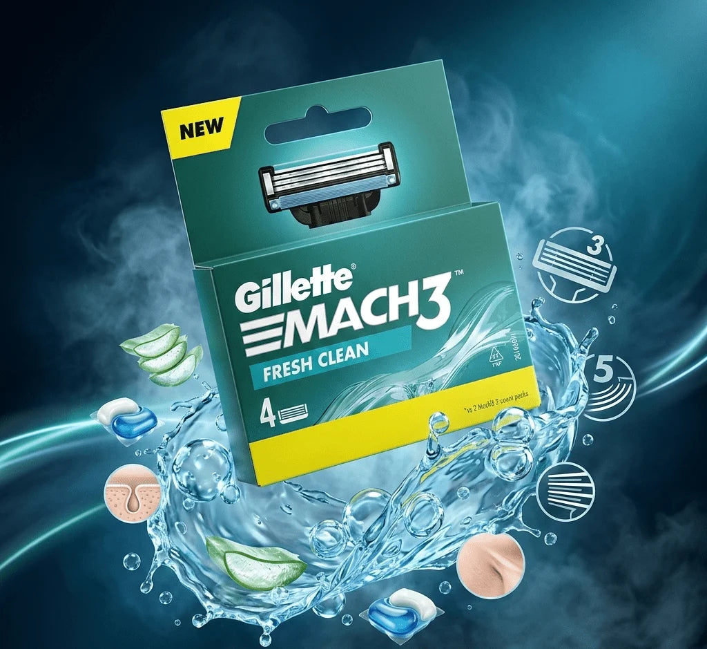 Gillette - Mach3 Fresh Clean Razor Blades
