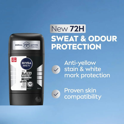 Nivea - Men Black & White Invisible Original Anti-Perspirant Stick