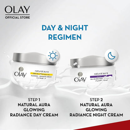 Olay - Natural Aura Day & Night Radiance Cream Combo Pack