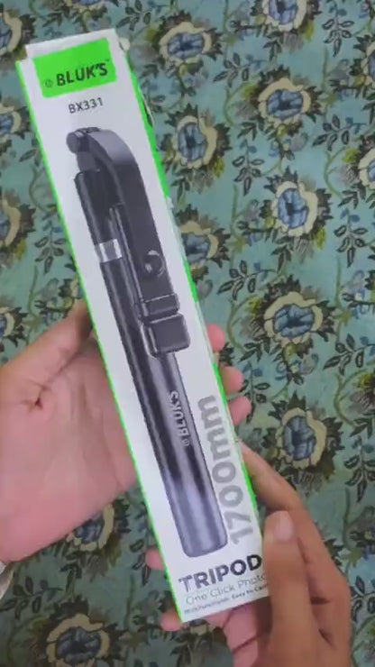 Adjustable Selfie Stick with Tripod Stand & Wireless Bluetooth Remote