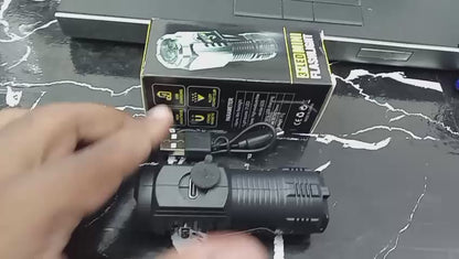 Bright Mini Flashlight with 3 LED Wicks Perfect for Emergencies Outdoor Activities