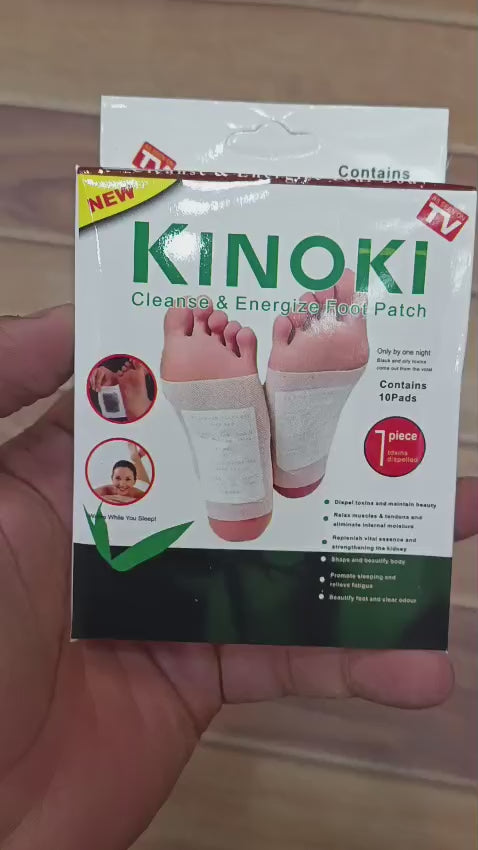 Kinoki Premium Natural Foot Detox Patches – Bamboo Vinegar Cleansing Foot Pads (Pack of 10)